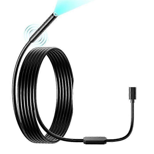 Langaton Endoskooppi WiFi Teollisuusboreskooppi 6 LED-valolla Type-C USB Käärmekamera Vedenpitävä IP67 Tarkastuskamera-B14
