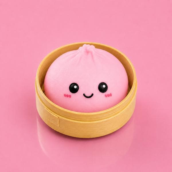 Dumpling Squishy Mystery Box 5,5 cm – Kawaii-fidget-lelu ja stressipallo lapsille +3 vuotta