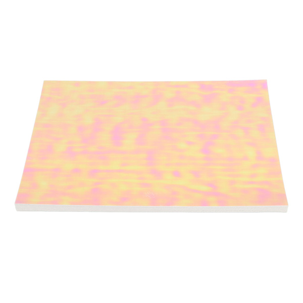 50 stk holografisk kaldlaminatark A4 DIY skjæring BOPP materiale 30x21,4cm klare dekorative holografiske ark for merkefilm med regnbue