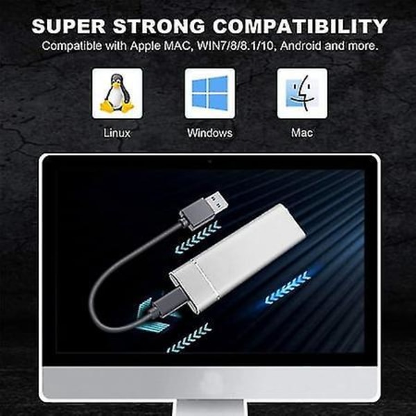 Bærbar Ekstern SSD Solid State Drive for Mobil Lagring