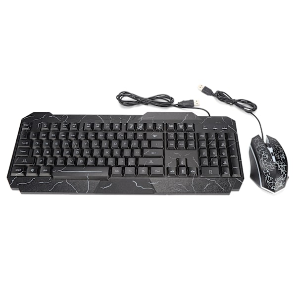 Tastatur- og musesett Multi‑Model-datamaskiner Lysende kablet 4D-spillmaskinvarekombinasjon for Windows PC-spillere