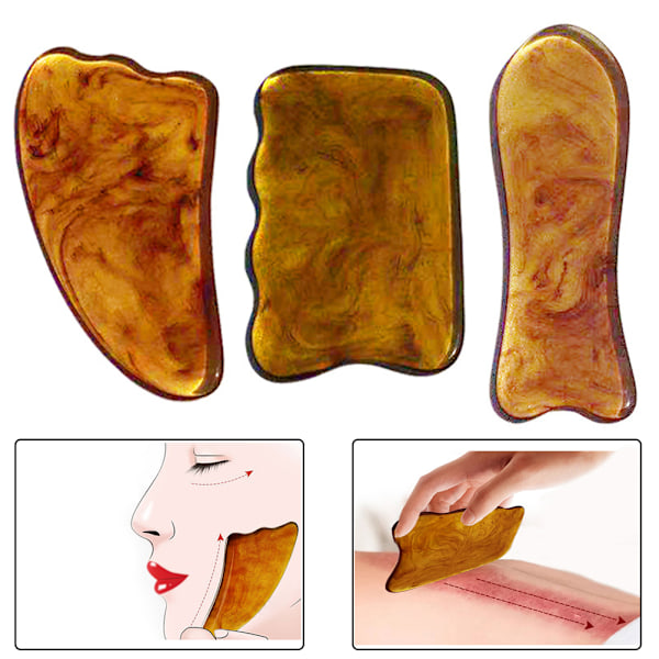 Gua Sha skrapa massageverktyg Gua Sha bräda skrapa verktyg för ansikte och kropp