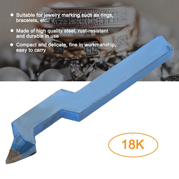Stålböjda smycken Punch Stamp Form Ring Armband Markeringsverktyg (18K)