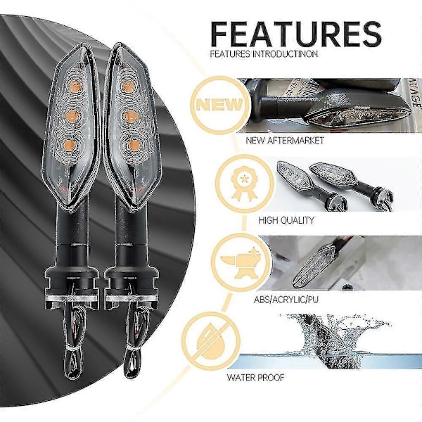 LED Blinkers för Yamaha Fz 16 250 Fzs 150 Fz1 Fz8 Tenere 700 Xsr Tracer 900/gt Motorcykeltillbehör Blinkersindikator Zekai 4st Rök