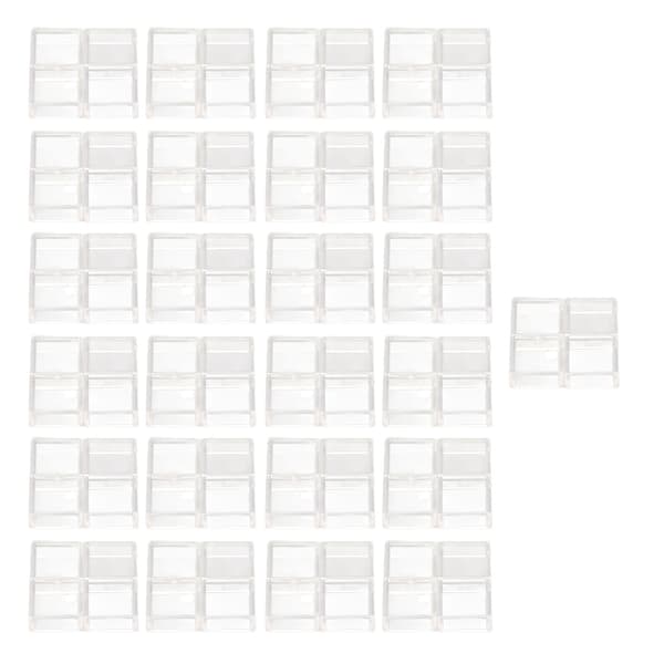 100 st taktil omkopplarskydd taktil tryckknappslock fyrkantig transparent ABS-set