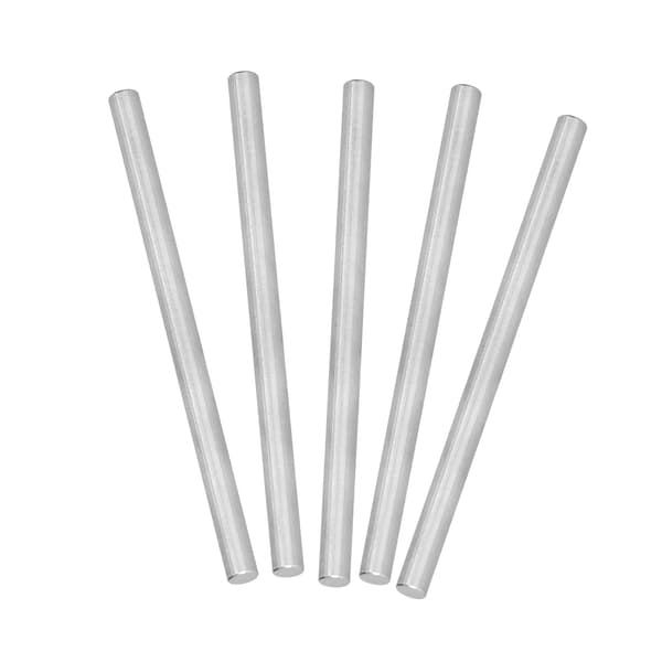 5 stk. rustfrit stål stang rund lige aksel bar 6 mm tilbehørssæt kit til robot legetøj DIY4100-0006-0100