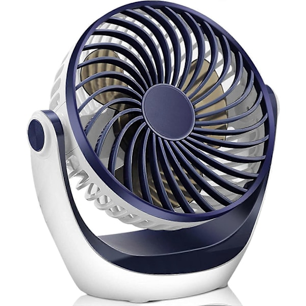 Dww-USB skrivebordsventilator, bærbar lydsvag ventilator, kraftig mini ventilator, 3 hastigheder lille bordventilator til soveværelse, kontor,