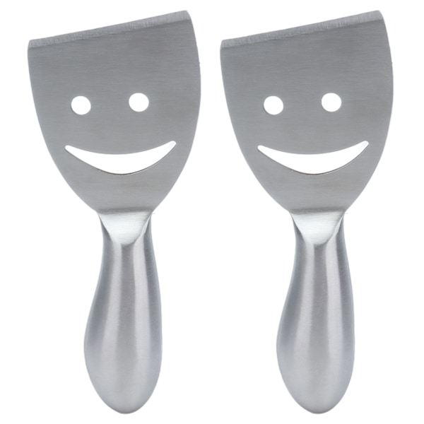 2pcs Cheese Plane Multifunctional Stainless Steel Smile Style Cheese Shaver for Kitchen Baking