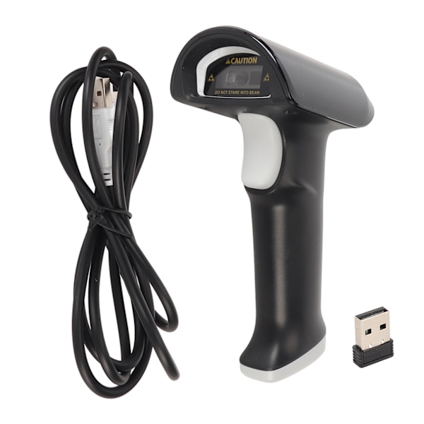 Handheld Barcode Scanner Wireless 2.4G BT 3 Modes Vibration Feedback Cordless Barcode Reader for 1D 2D QR Code