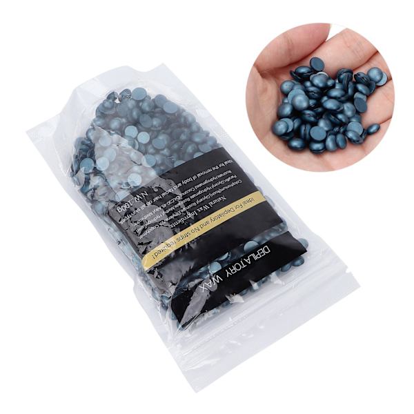 Hårfjerningsfjerning Hard Wax Bean Husholdningshårfjerning Voksperle for ansikt Armhule Ben 100g Retro Blå