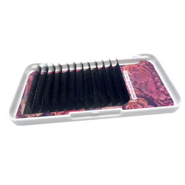D Curl Planting Falska Ögonfransar Svart Ympning Ögonfransar för Daglig Makeup Cosplay Prestanda 0.05 D 13mm / 0.51in