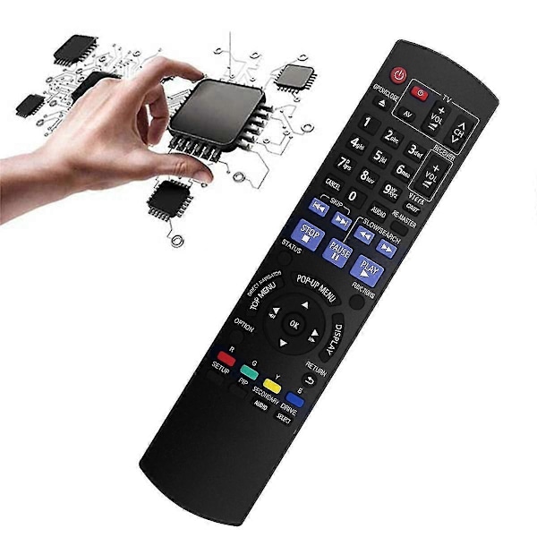 N2QAYB000380 Ersättningsfjärrkontroll kompatibel med BLU RAY Disc Player DMP-BD60 DMP-BD80 DMPBD60 DMPBD80 DMP-BD80GN DM