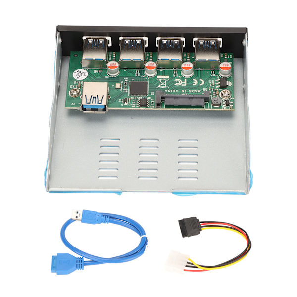 Frontpanel USB 3.1 Hub 3,25 tommer 10 Gbps 4 Downstream-porte 1 Uplink-port Desktop Computer Frontpanel Docking Hub til kontor
