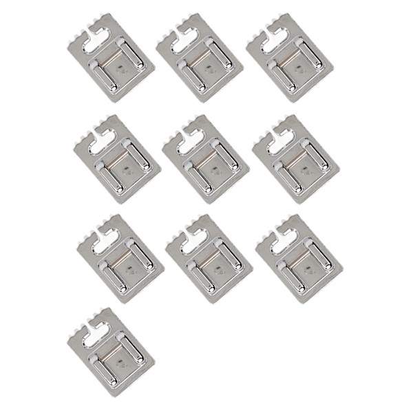 10 st Tuck Presser Foot 5 7 9 Spår Hållbar Blank Yta Ingen Grat Rostfritt Stål Symaskin Presser Foot för Hem5 Spår