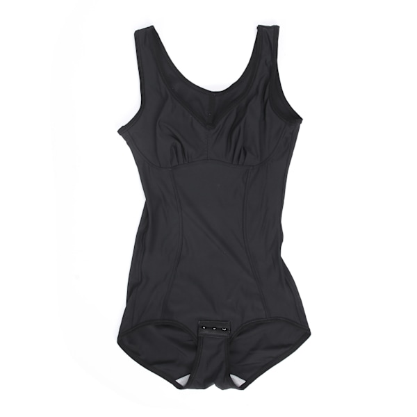 Kvinder taljetræner Tummy Control Bodysuit Slankende kropsform med bh (sort) L
