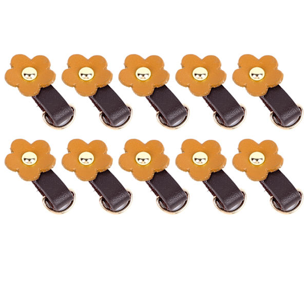 10 sæt Læder D-ringe til pung Ægte læder Ubeskadiget D-ringe Pungfremstillingsudstyr til læder Crossbody-pung Craft tan Guldtilbehør