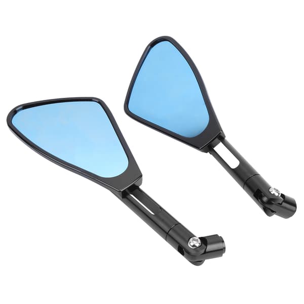 Par Motorcykel Backspeglar Universal Anti-Bländning Triangulär Bakre Glas Aluminiumlegering
