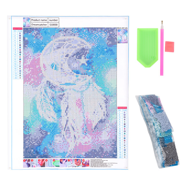 DIY 5D Diamantmaleri Broderikors Sting Hjem Kunst Dekorativt Sett S10000