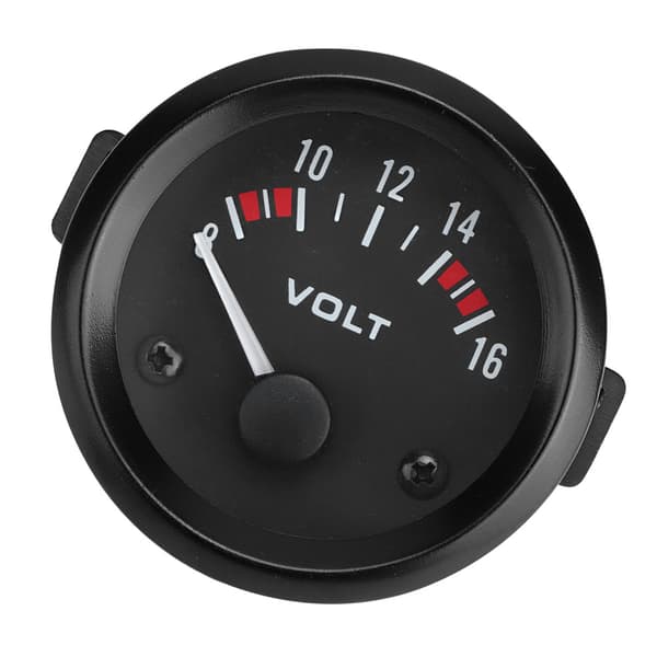 Bil Universal 12V Voltmeter 52mm/2in Spenningsmåler 8-16V BX100007