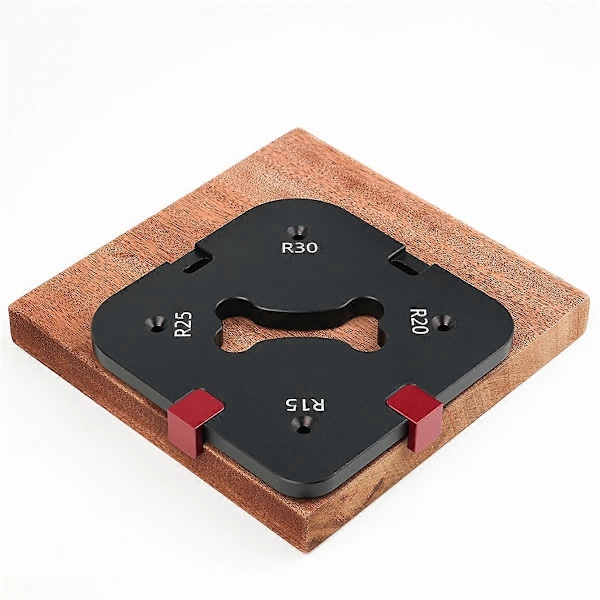 Lomme Radius Jig Router Skæring Fillet Skabelon 4 i 1 R-Vinkel Bue