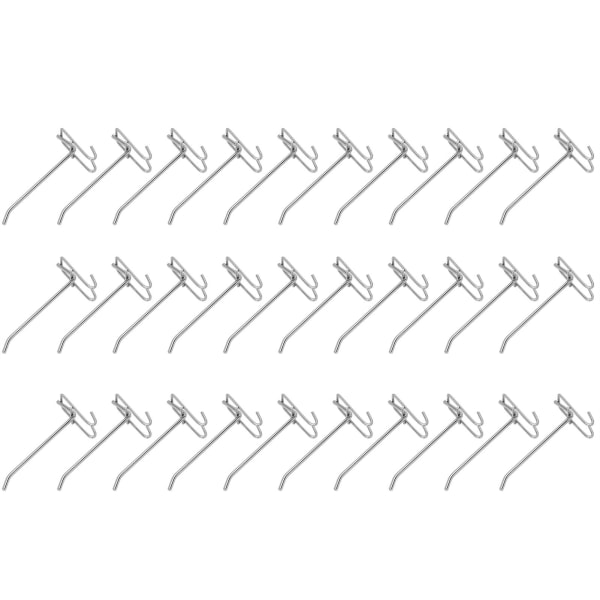 30 stk Supermarked Krok Iron Grid Hylle Krok Smykker Display Hylle Krok 3,5 mm tykkelse 15 cm / 5,9 tommer lang