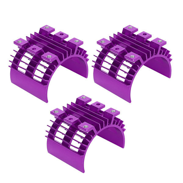 3 st motor kylfläns kyldel passar för Wltoys 144001 1:14 RC bil lila