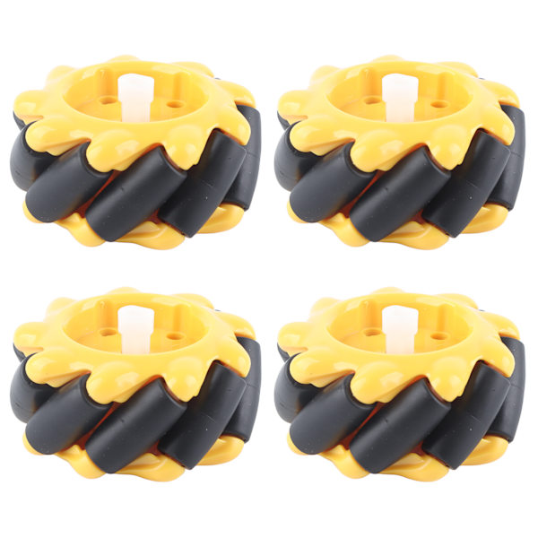 Mecanum Wheel OmniDirectional Smart Robot Auton osat Tarvikkeet Tee itse lelukomponentit 60mm (2 paria)