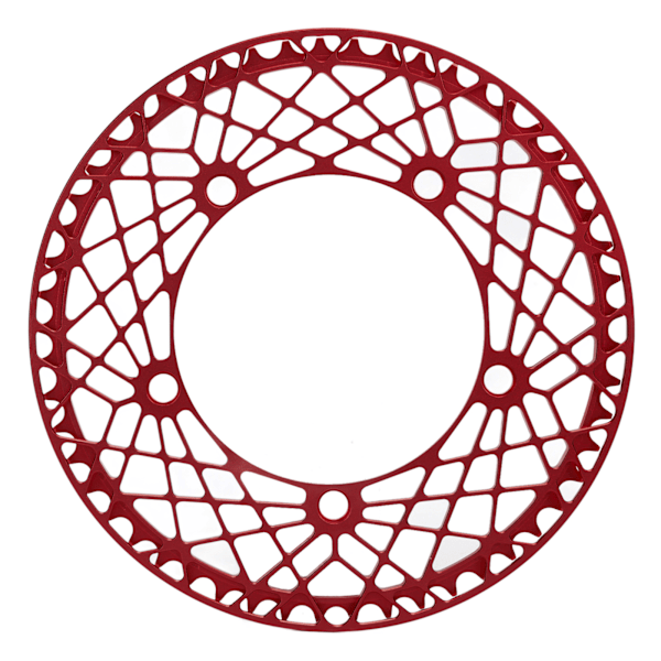 BOLANY Pyörän ketjupyörä Alumiiniseos Taitettava polkupyörän ketjupyörälevy 130 BCD 53TAnode Punainen