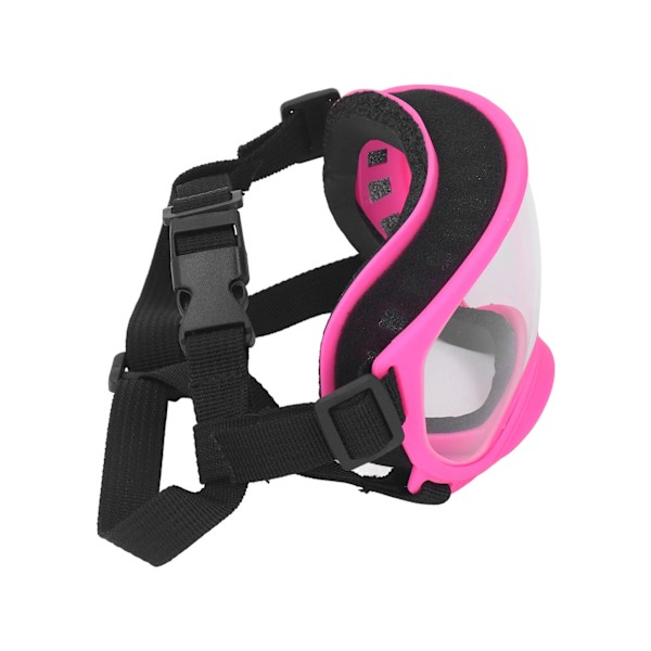 Solglasögon för hundar UV-skydd PC Vindtät Bekväm Ventilerande Husdjur Solglasögon för hundar Hundvalp Rosa ram Transparenslins