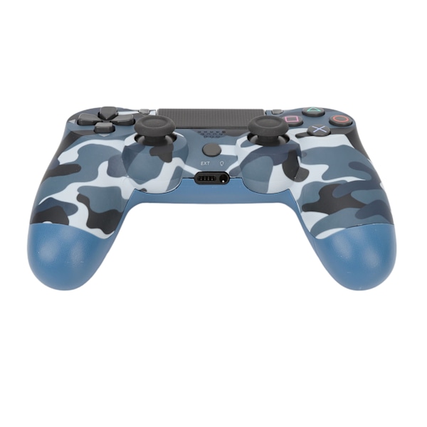 Spillkontroller Dual Vibration Sensitiv Trådløs Kontroller Gamepad for PS4 Slim Pro for PS5 Camouflage Blå