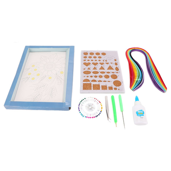 Papper Quilling Kits Rullpapper Quilling Papper Målning Färgat Papper Strip Verktyg Set DIY Hantverk Handgjord Set