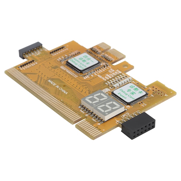 Skrivebordsdiagnostikkort PCI PCIE 2LPC 4-i-1-analysator Hovedkort 2-biters feilsøkingssett