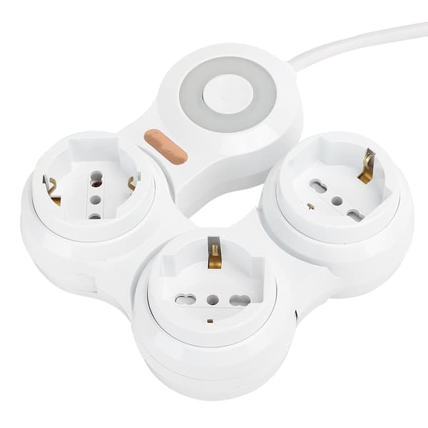 Strømuttak Deformasjon 3 Konkav Jack 10A Elektrisk Tilbehør EU-plugg 220V-250V