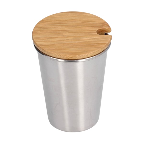 350ML Bärbar Enkelsidig Rostfritt Stål Mugg med Lock Stackable Kaffe Öl Mjölk KoppRostfritt Stål Färg