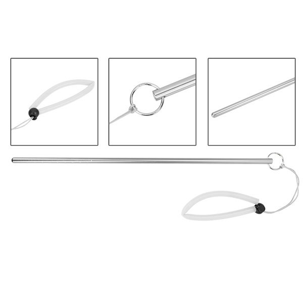 Dykning Aluminiumlegering Tickle Pointer Stick med Mått & Snodd (Silver)