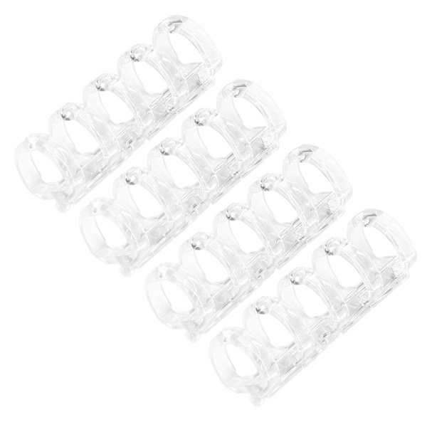 Bindningsringar rymmer 60 ark papper 11 mm bindningstjocklek fri skrivning enkel användning kontorsmaterial transparent vit