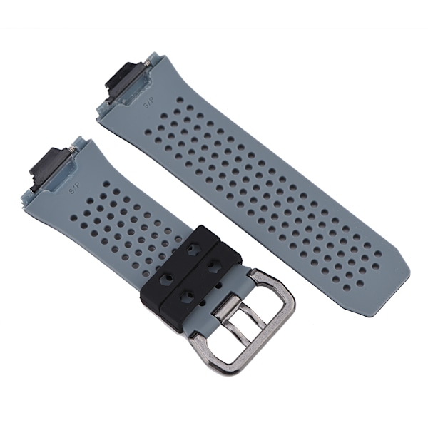 Silikon sportsarmband erstatning for Fitbit ionic farge stropp svart og grå