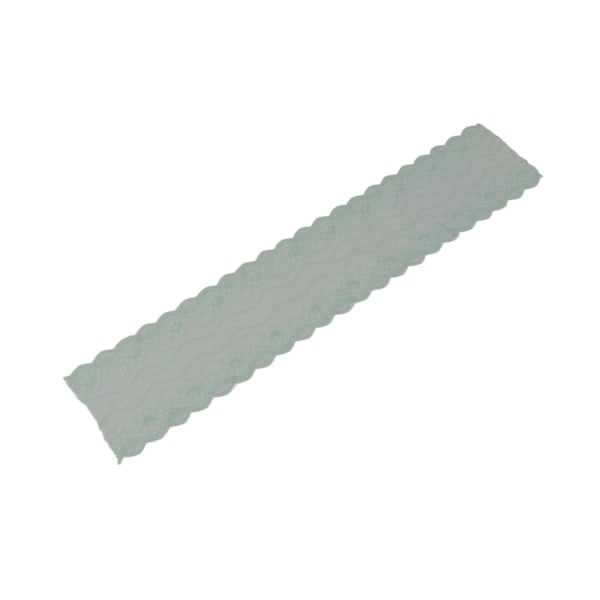 10 meter spetsband 18,5 cm brett klippbart handgjord DIY plagg nät nylon stretch spetsband dekoration havsblå
