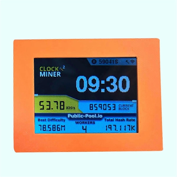 Nerdminer V2 Miner 2,8 tommer LCD-skærm 56KH/S Bitcoin Solo Miner