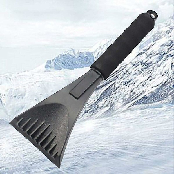 Isskrape for biler, bilskrape isskuffel bilvinduskrape snøskrape for fjerning av isskrape, snøskraper med minihåndtak (2 stk)