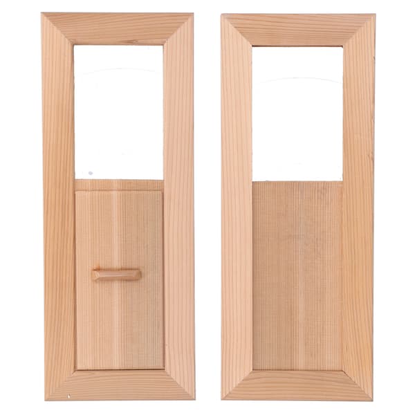 Sauna Luftventil Træ Rektangel Gitter Ventilationsudstyr Dampbad Tilbehør