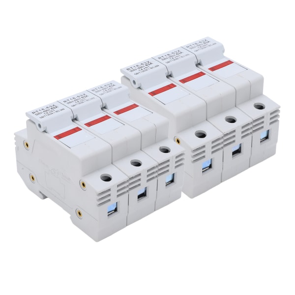 RT18-63X skinnemonteret sikringsholder base med LED lys til RO16 14x51 mm sikringskerne 63A 500-690V3P