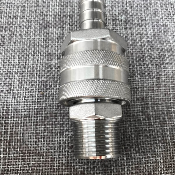 Rustfritt stål Homebrew Brewing Quick Disconnect Set 1/2" BSP Beer Fitting