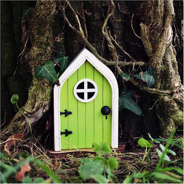 Miniature kunstskulptursæt til eventyrhaver og landhuse til døre, vinduer og haver