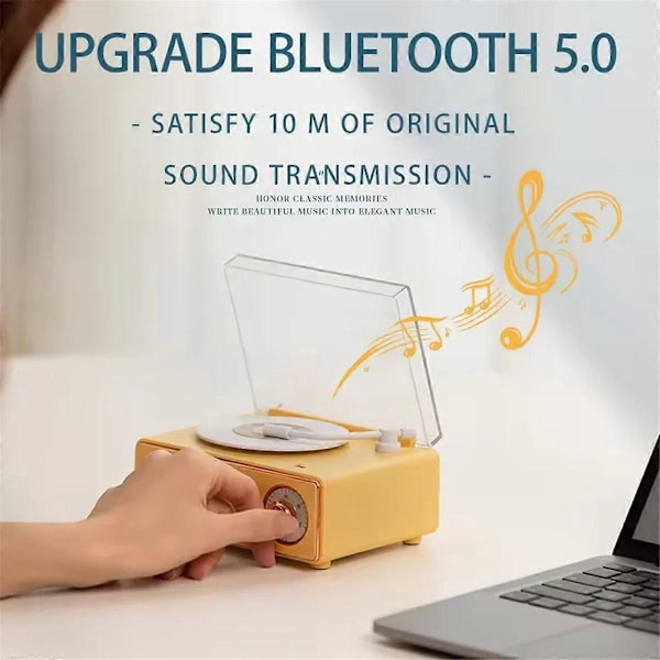 Uusi retro levysoitin herätyskello audio kaiutin