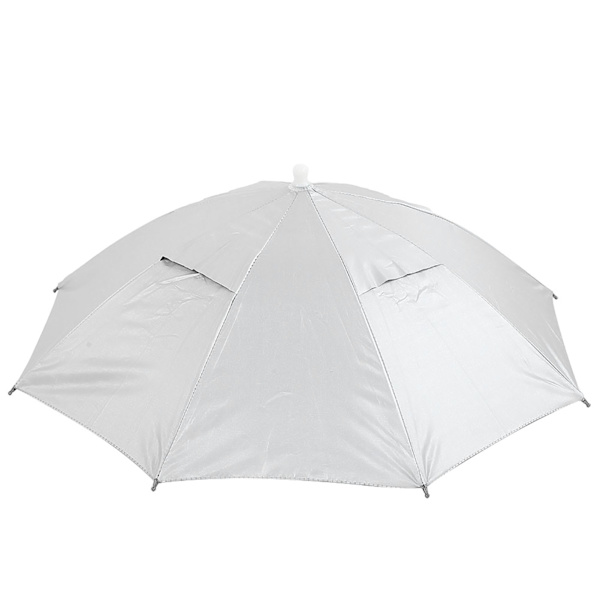 2 STK sammenleggbar paraplyhatt Anti UV solbeskyttelse utendørs regnutstyr for campingvandring