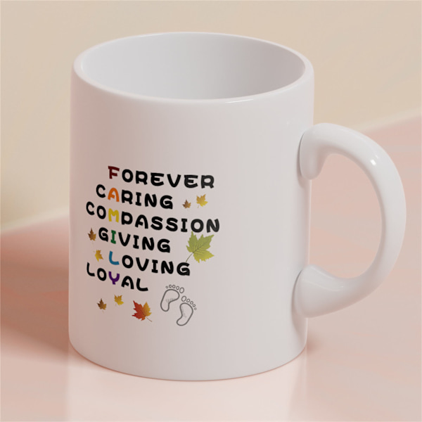 Word Keramisk Krus Minimalistisk Bred Mund Word Kaffe Krus til Spil Tema 8.1x8.1x9.5cm CCP325