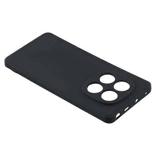Bulk Buy Compatible with Xiaomi Redmi Note 14 Pro 5G Case Straight Edges Soft TPU Matte Phone Back Cover Black