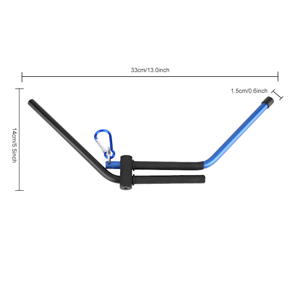 Aluminiumlegering Bueskyting Recurve Bues Stativ Holder Foldbar Brakett Stativ Henger Langbue Blå