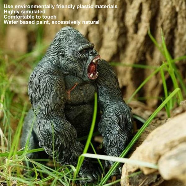 Realistisk chimpanse statue plastik dyre action figur håndmalet legetøjs statue model